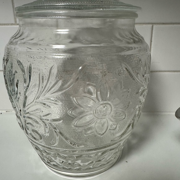 Anchor Hocking Clear Glass Jar and Creamer - Picture 2 of 5